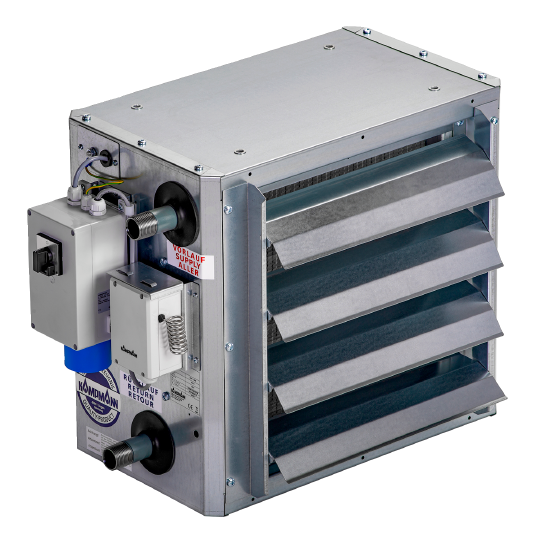 Site heater unit heater to heat and dry construction sites Kampmann