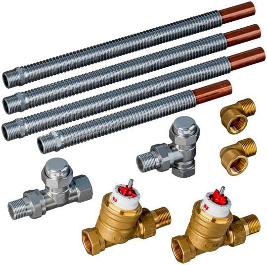 Differential pressure-independent valve kit