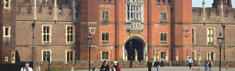 Exterior view of Hampton Court Palace