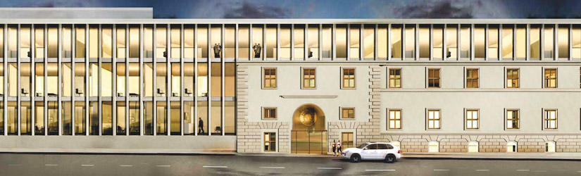 Illustration of the Paulaner’s new administration building